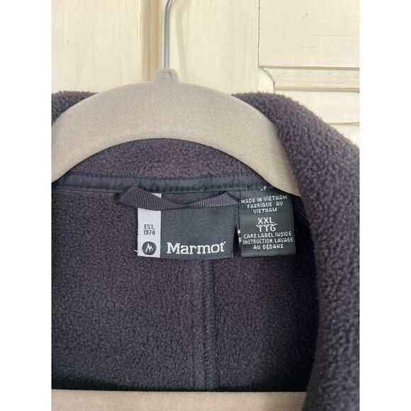 Marmot size XXL men’s black fleece zip up jacket - Picture 2 of 3